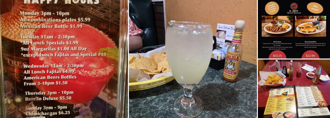 El Jinete Menu