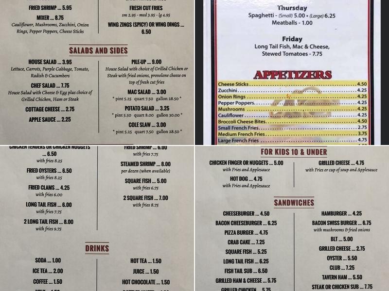 K Bar Menu