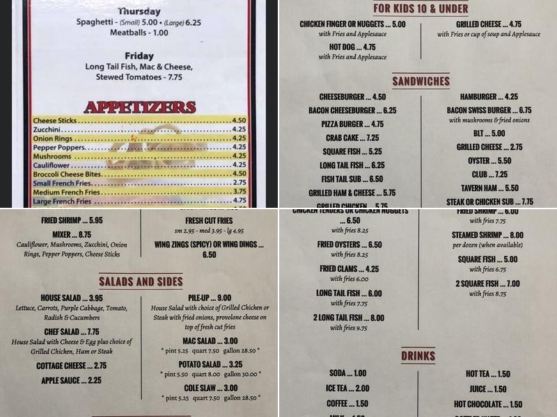 K Bar Menu