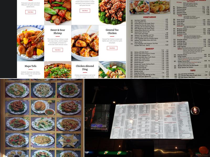 Nicky's Chinese Food Menu