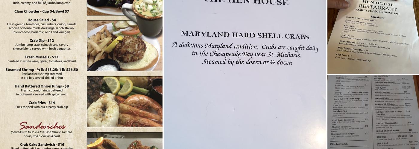 Hen House Restaurant Menu