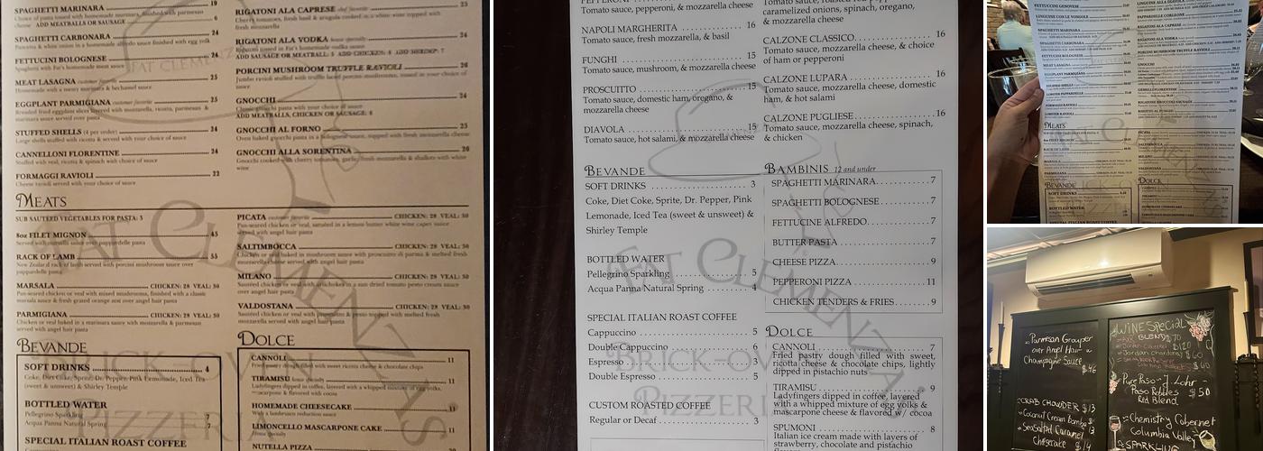 Fat Clemenza's Menu
