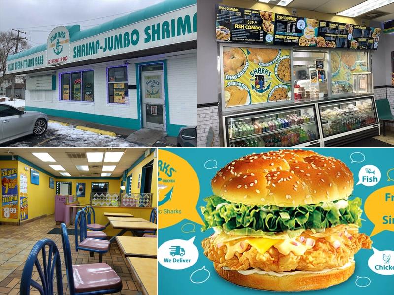 Shark's Fish & Chicken on 5th across from the school