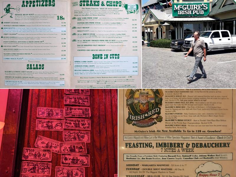 McGuire's Irish Pub of Destin Menu