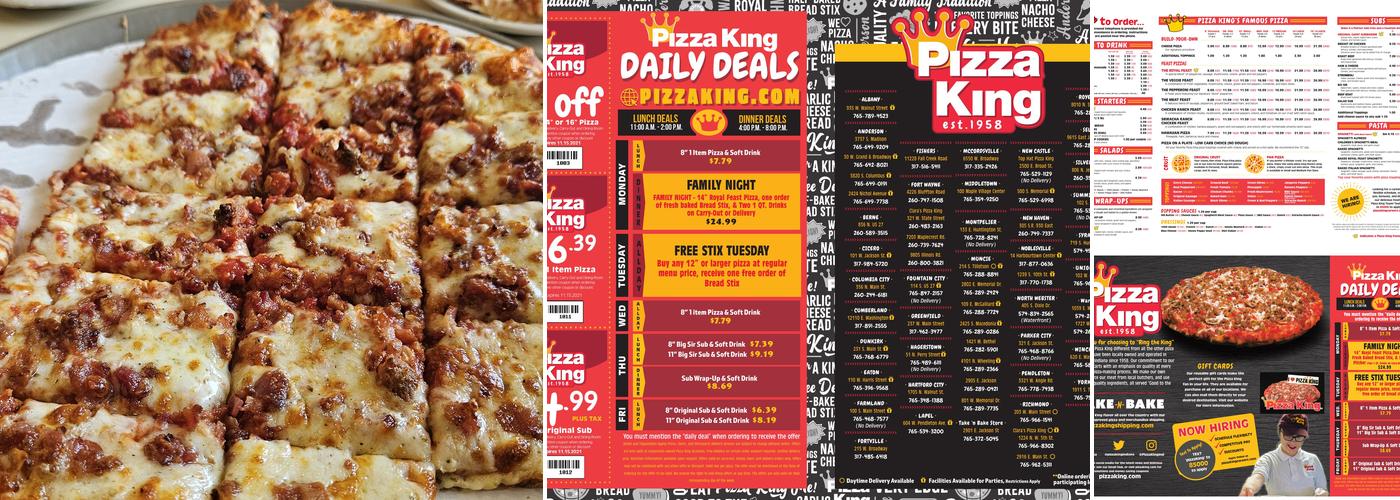 Pizza King Menu