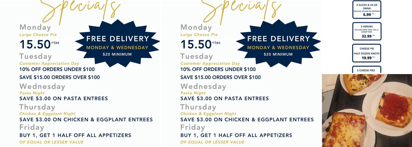 Pennachio's Menu