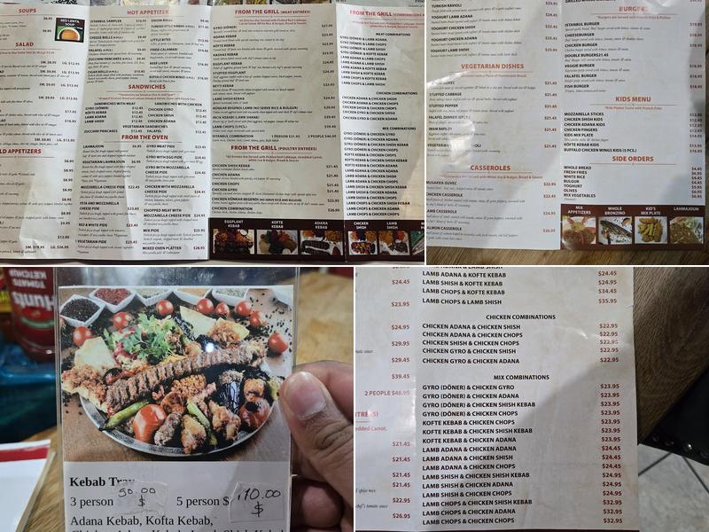 Ali Baba Grill Cafe Menu