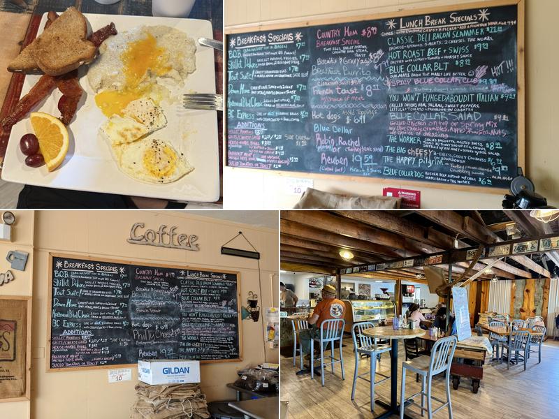 Blue Collar Cafe Menu