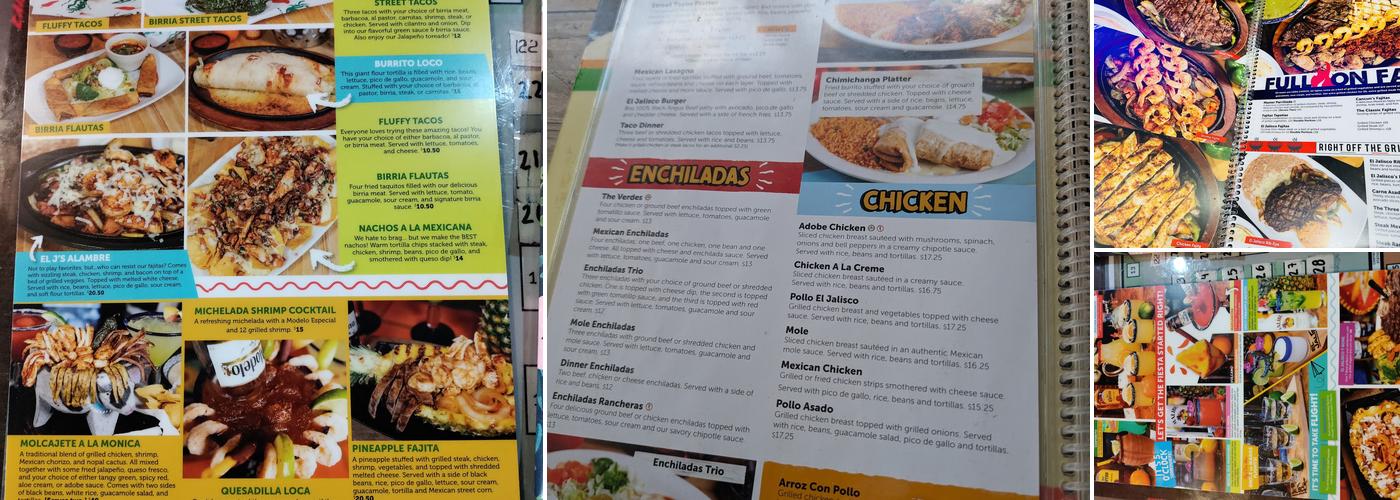 El Jalisco Destin Menu