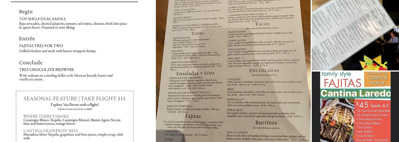 Cantina Laredo Menu