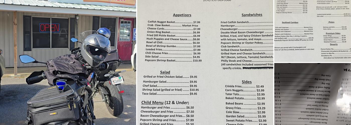 Dixie Catfish Menu