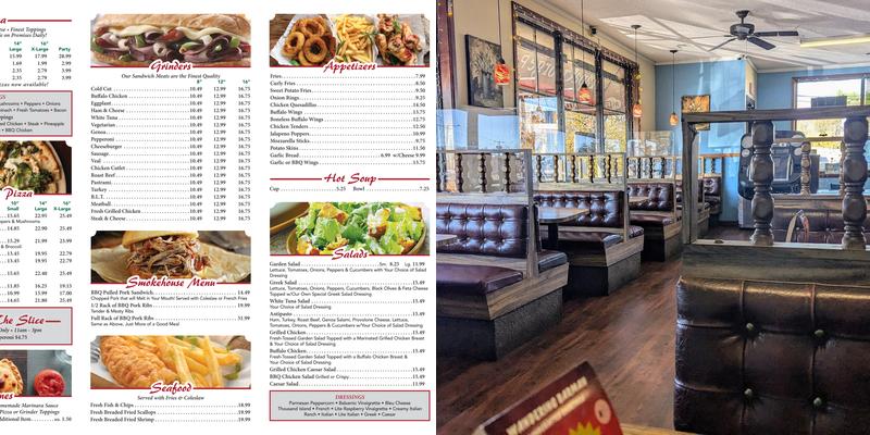 Papa George Pizza Menu