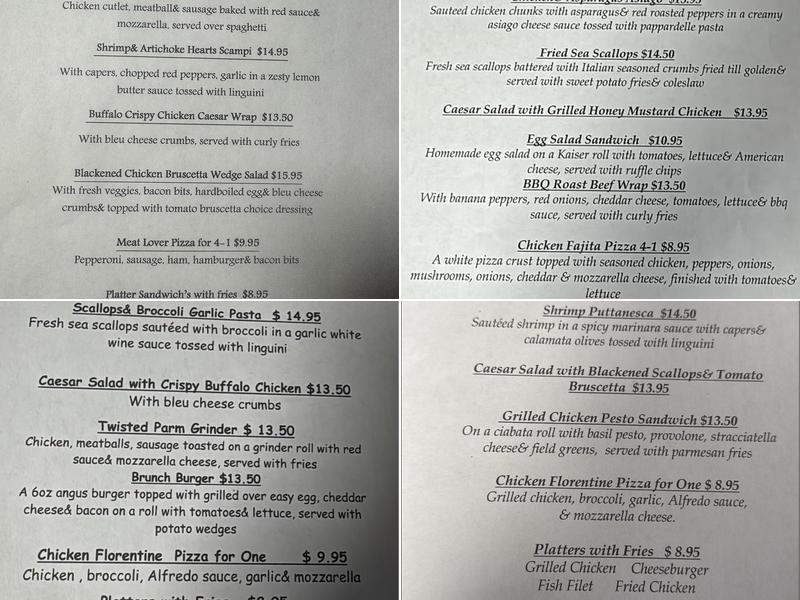 Amedeo's Restaurant & Pizzeria Menu