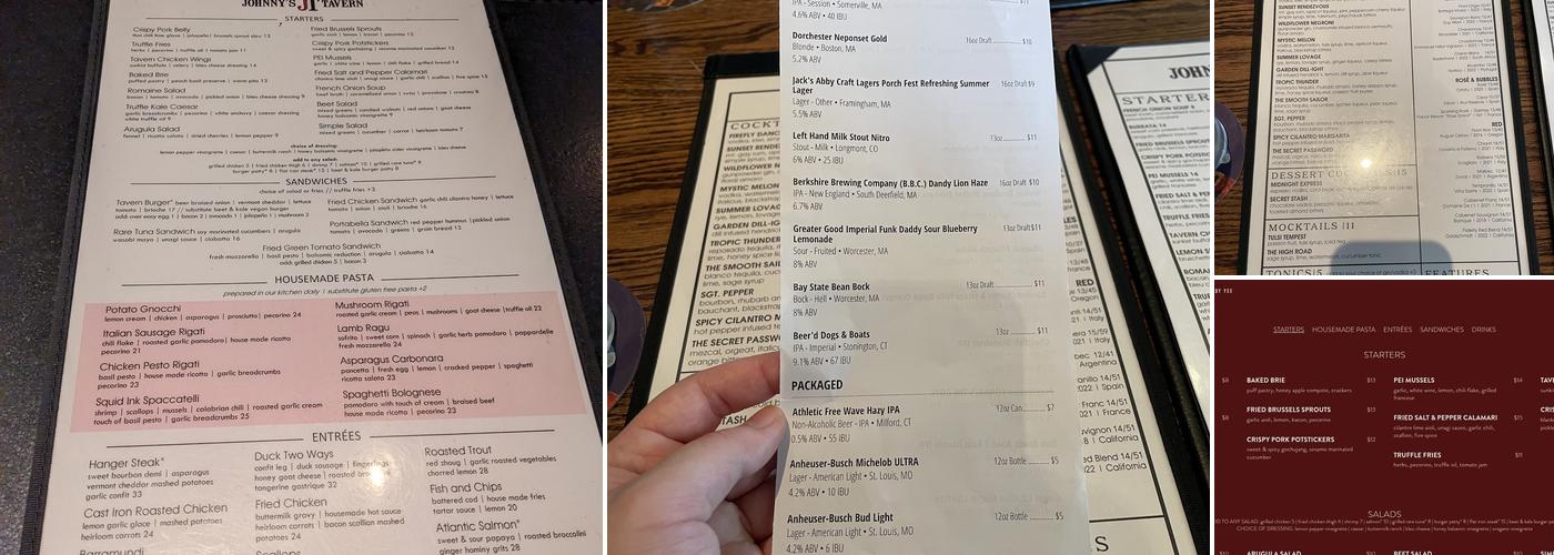Johnny's Tavern Menu