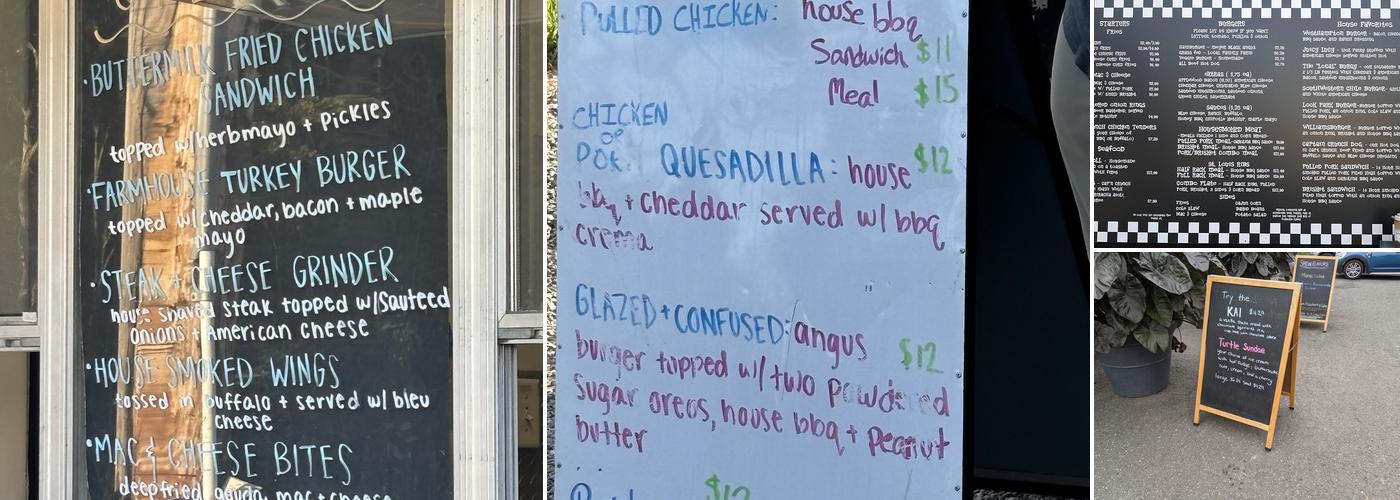 Local Burger Menu
