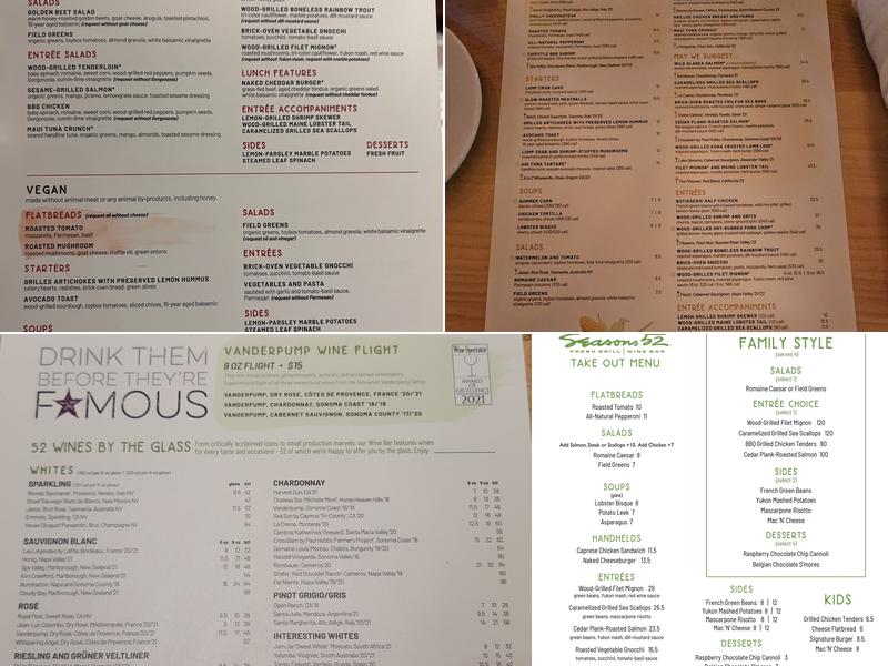 Seasons 52 Menu