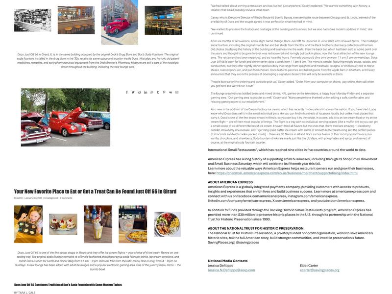 Docs Just Off 66 Menu