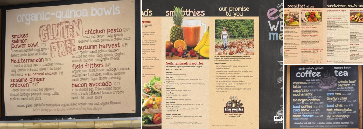 The Works Café Menu