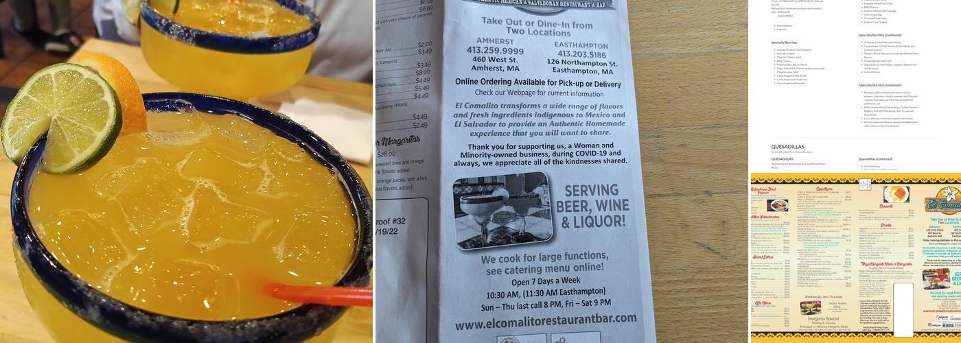 El Comalito (Amherst) Menu