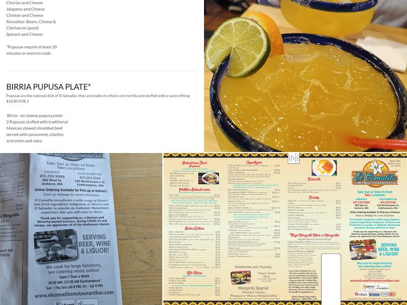 El Comalito (Amherst) Menu