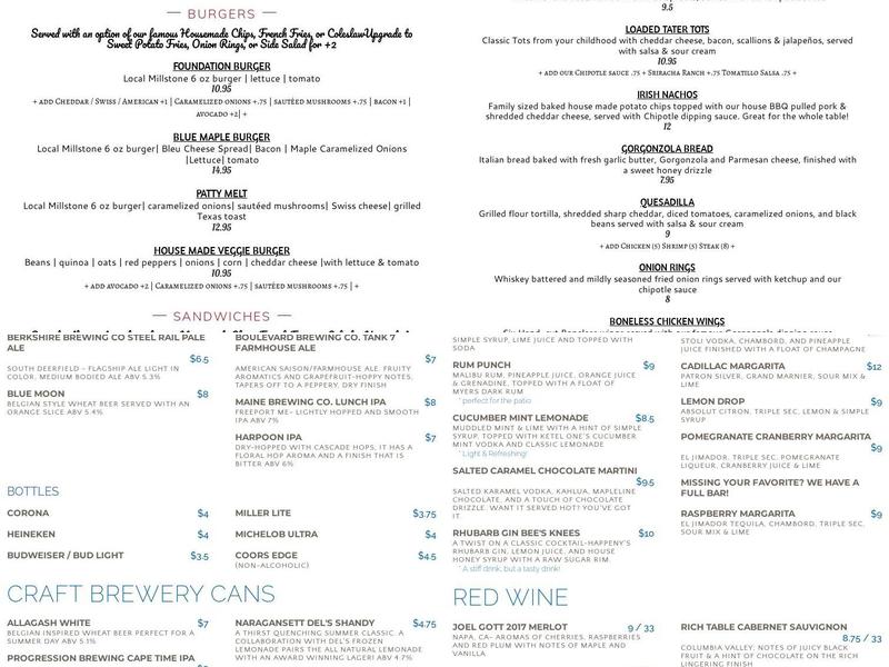 BridgeSide Grille Menu