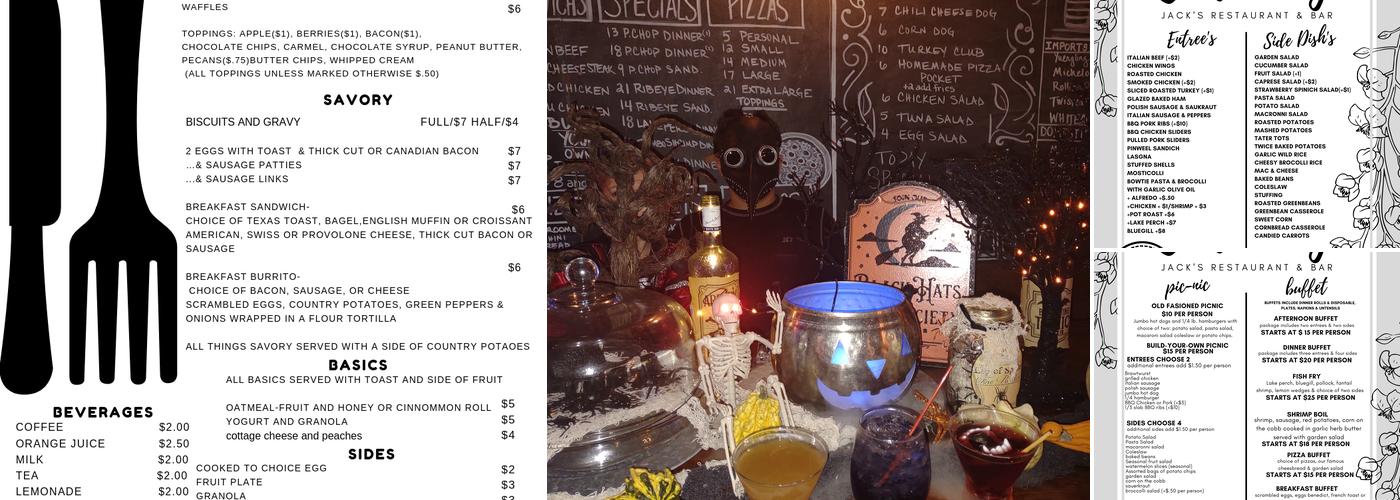 Jack's Restaurant & Bar Menu