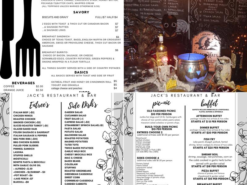 Jack's Restaurant & Bar Menu