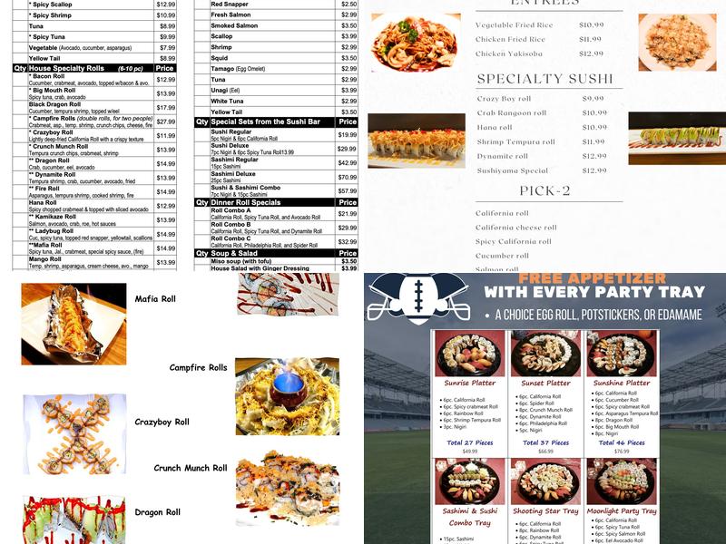 Sushiyama Menu