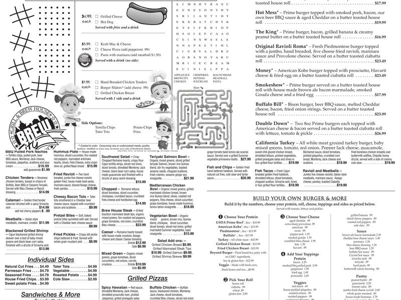 Brew City Grill & Brew House Menu