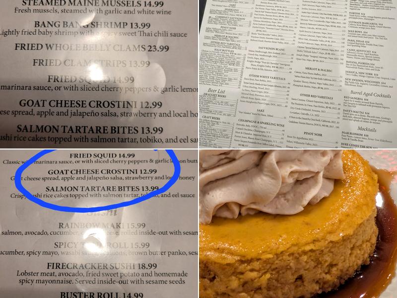 The Sole Proprietor Menu