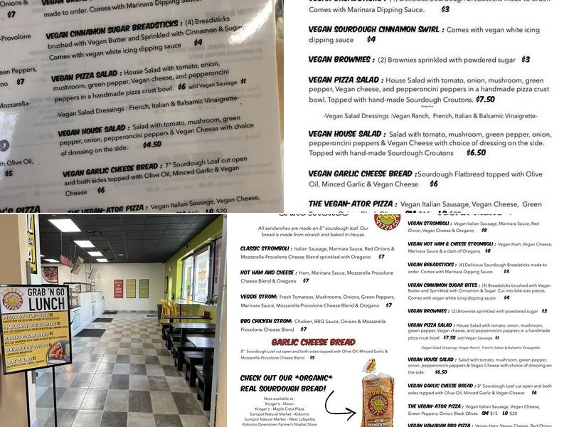 Stoney’s Sourdough Pizza Co. Menu