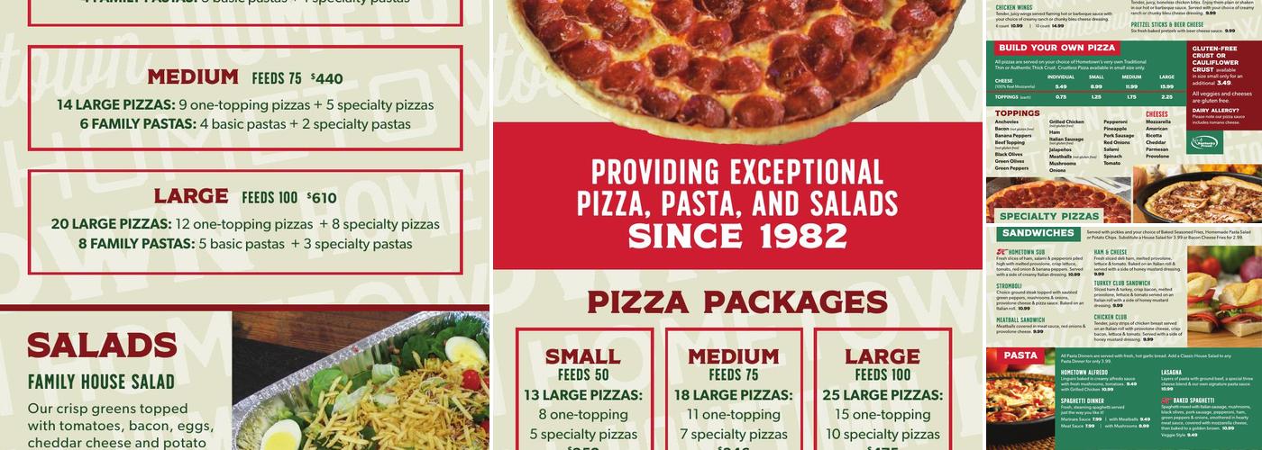 Hometown Pizza - Owenton Menu