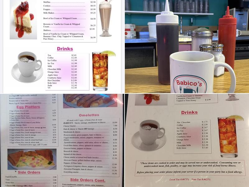 Babico's Cafe Menu