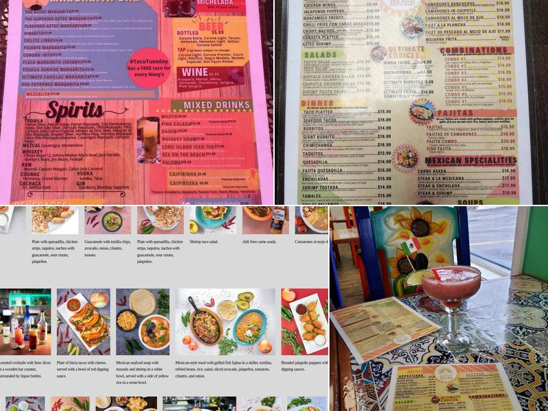 Aztec Restaurant Menu