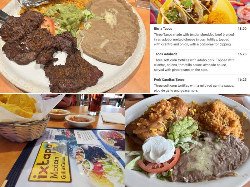 Ixtapa Menu