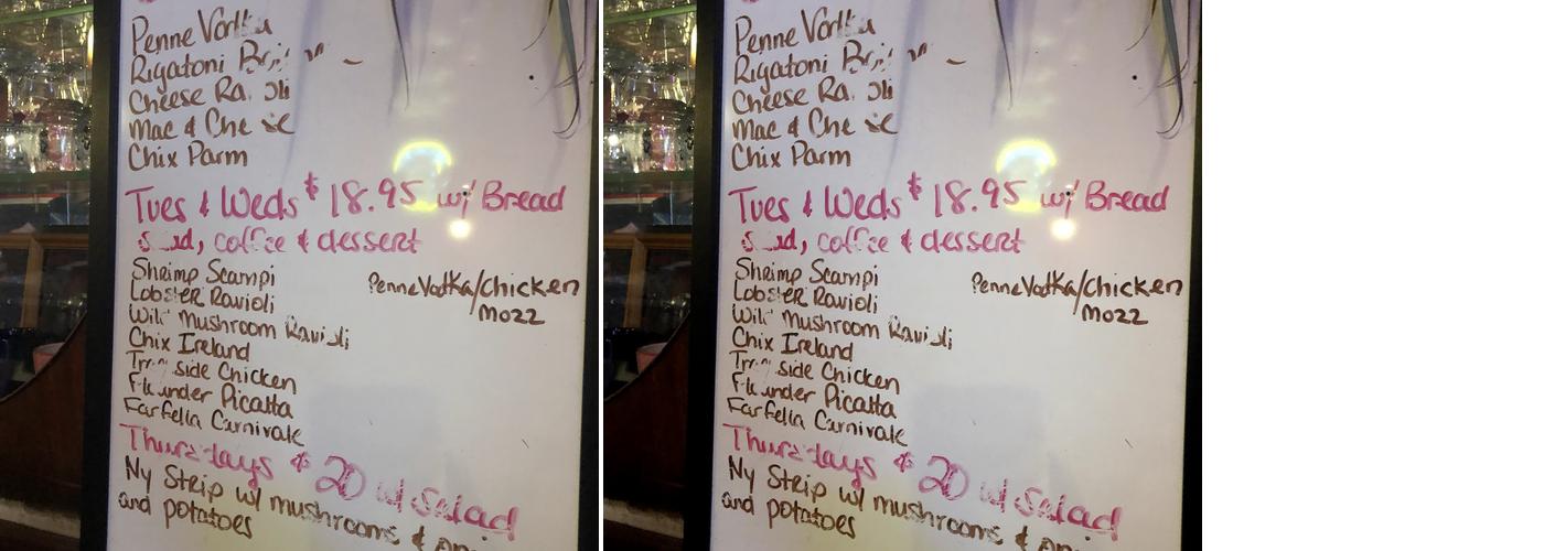 Trackside Bar & Grill Menu