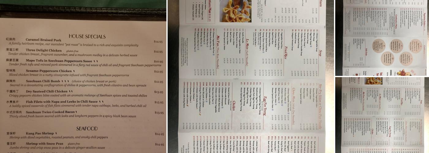 Silk Road Bistro Menu