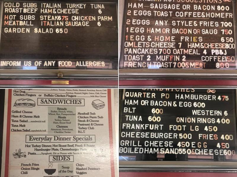 Lou's Diner Menu