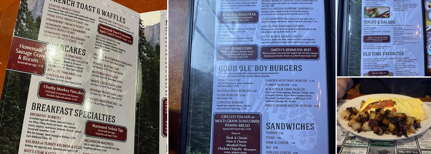 Michael's Bridge Diner Menu