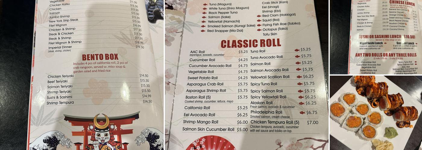 Tarouya Menu