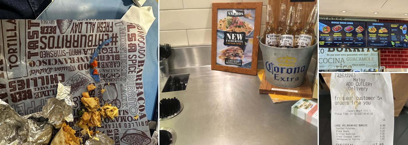 Tortilla Canary Wharf Menu