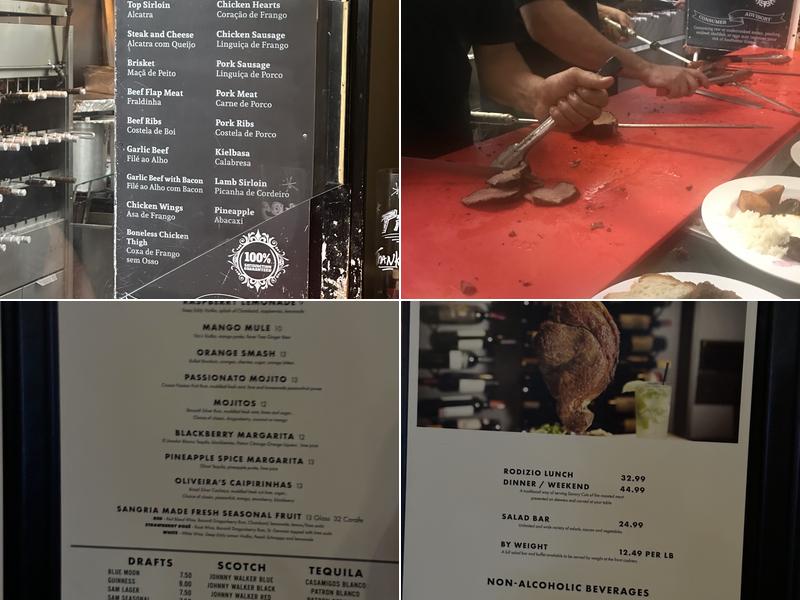 Oliveira's Steak House Menu