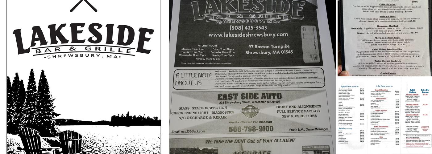 Lakeside Bar & Grille Menu