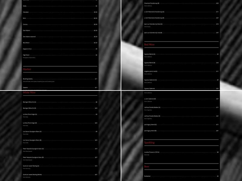 Kai Sushi Bar & Grill Menu