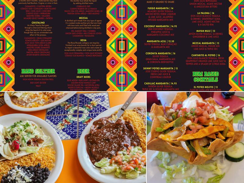 El Potro Mexican Bar & Grill Menu