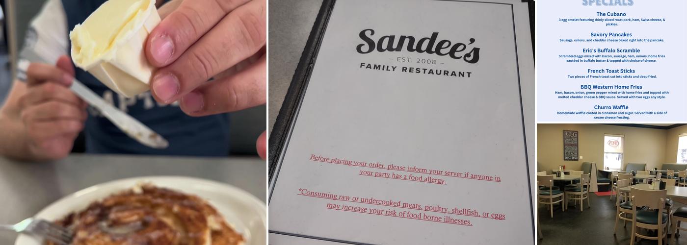 Sandee's Restaurant Menu