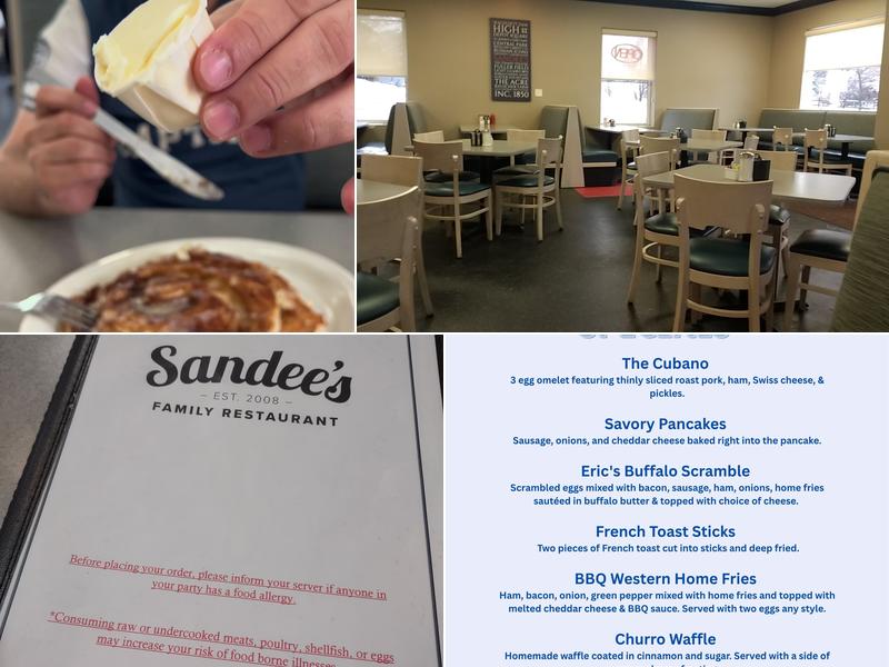 Sandee's Restaurant Menu