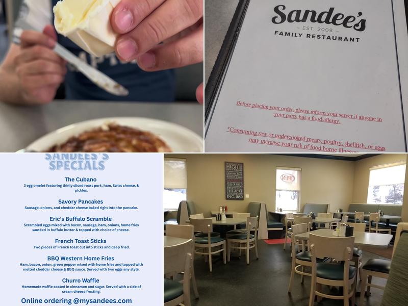 Sandee's Restaurant Menu