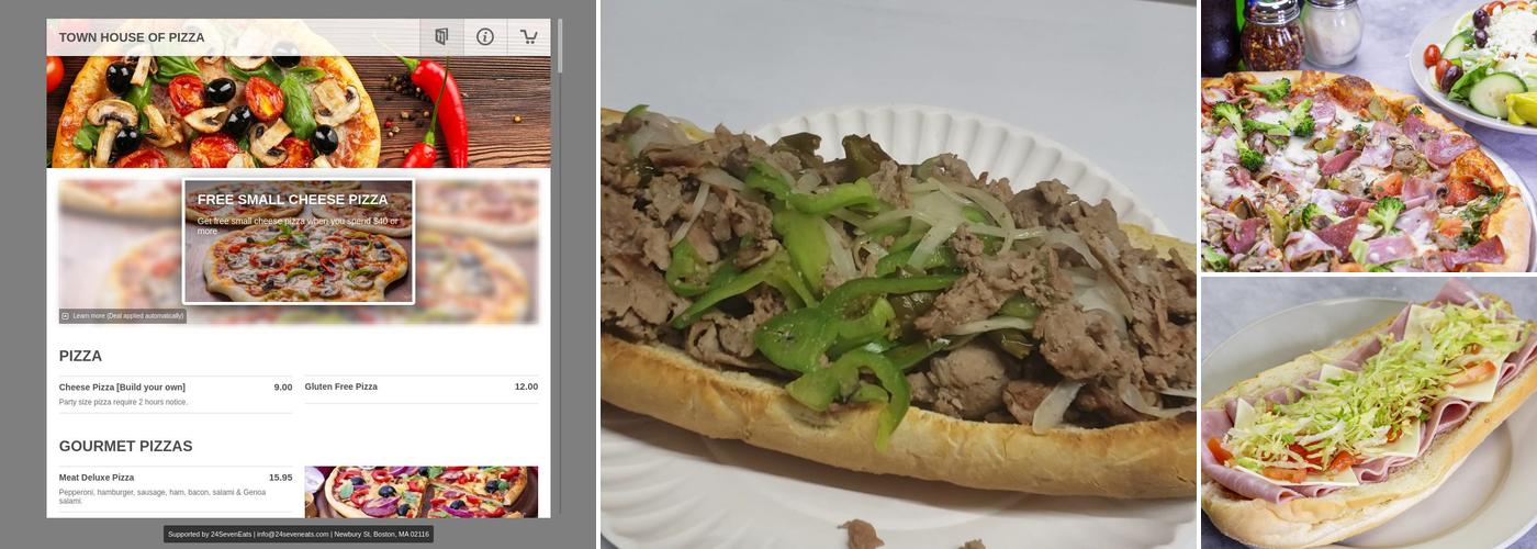 Town house of pizza Menu