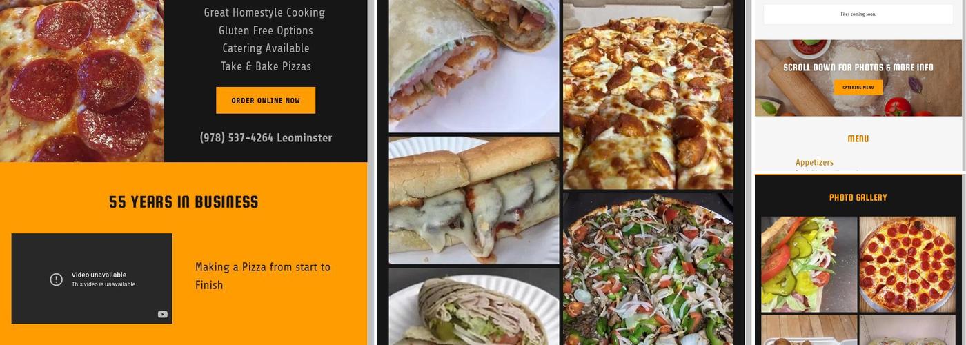 C&M Pizza Menu